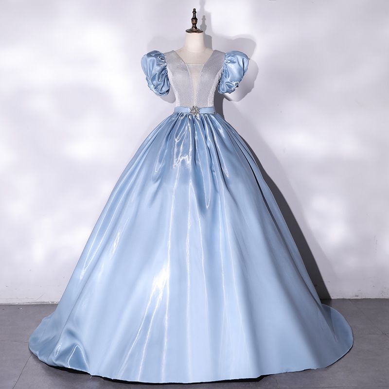 Romantic Pink Tutu Evening Gown – Satin Princess Ballgown For Vocal Performances, Hosting & Special Occasions_ecoleips.com