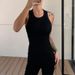 Solid Basic Tank Soft Top For Women Summer Outfits Tight Sexy Round Neck Tank Top Knitted Bottom Shirt Sleeveless Top Outerwear_ecoleips.com