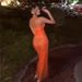 Women's Slim Fit Dress Fashionable Sexy Chest Wrapped Lace See Through Hip Wrapped_ecoleips.com