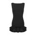 AC859 European And American New Style Sleeveless Backless Slim-fit Bodycon Sexy Fashion Solid Color Ruffle Dress_ecoleips.com