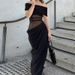 Elegant Slim Fit Off-Shoulder Hollow Out Waist Dress For Women Sexy Autumn New Arrival_ecoleips.com