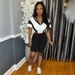 Women's Clothing Women's Color Block Sports Suit Short Zipper Top And Shorts Casual Two Piece Set For Formal & Casual For Women_ecoleips.com