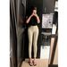 Aria Basics Spring Autumn White American-style High-waisted Pencil Pants For Tall Individuals That Make Legs Look Longer, With A_ecoleips.com