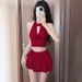 Women's Halter Neck Two Piece Swimsuit Backless Sexy Bikini For Small BUSTS High End Beach Vacation Style Hot Selling New_ecoleips.com
