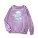 women's Clothing 2023 Spring And Autumn New Korean Style Cartoon Print Student Loose Class Uniform_ecoleips.com