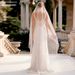 Manzhen Long Waltz Bridal Veil European American Style Pearl Soft Net with Hair Comb Versatile Wedding Headdress V172_ecoleips.com
