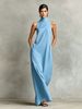 Women's Mock Neck Sleeveless Solid Color Maxi Dress – Elegant Minimalist Resort Gown 2026_ecoleips.com