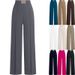 Women's Clothing Summer High Waist Commuting Slim Drape Versatile Casual Wide Leg Trousers Loose Business Women_ecoleips.com