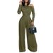 "Edgy Off-Shoulder Jumpsuit – Bubble Textured Polyester Romper For Streetwear Fashion"_ecoleips.com