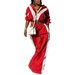 Cross Border European And American Women's Sportswear Suit Woven Loose Jacket Two Piece Splicing Spring And Autumn_ecoleips.com