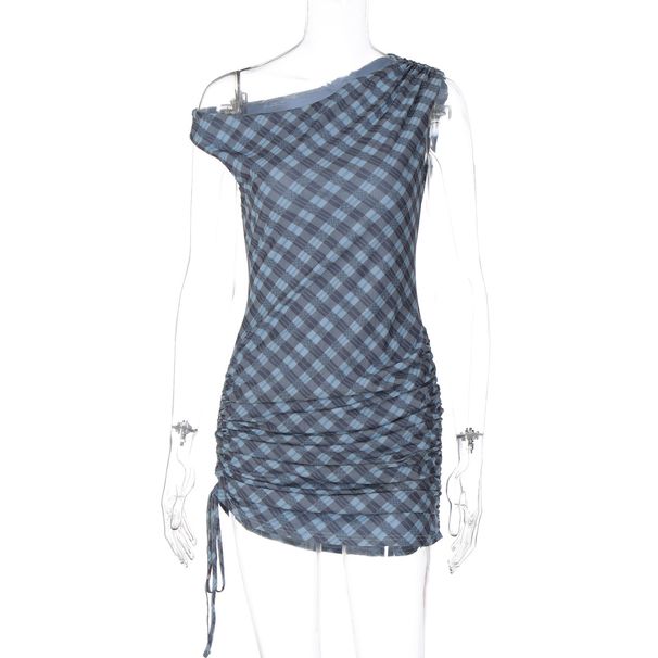 2025 Autumn New Fashion Sexy Off-Shoulder Drawstring Tie Bodycon Dress For Women Wholesale_ecoleips.com