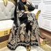 Muslim Dress Women Elegant Floral Print Belted Maxi Dress With Button Front – High Waist Long Sleeve Dress For Women_ecoleips.com