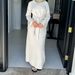Voya Women's Boho Chic Tie-Waist Linen Dress – Flowy Cotton-Linen Maxi For Beach Vacation & Festival Season_ecoleips.com