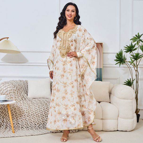 Modest Abaya Dress Luxury Embroidered Abaya Dress Set With Beaded Neckline – Elegant Two-Piece Maxi Dress For Women, Modest Evening Gown_ecoleips.com