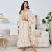 Modest Abaya Dress Luxury Embroidered Abaya Dress Set With Beaded Neckline – Elegant Two-Piece Maxi Dress For Women, Modest Evening Gown_ecoleips.com