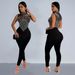 Women's Sleeveless Mesh Jumpsuit With Crystal Embellishments – Slim Fit & High Waist (Black/Nude, S-2xl)_ecoleips.com