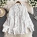 Women's Heavy Lace Stitched Temperament Shirt And Wide Leg Trousers Set Long Sleeved Elastic High Waist Two Piece Suit For Spring/Autumn/Summer_ecoleips.com
