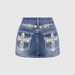 Women's Denim Mini Skirt With Cross Embroidery, High Waisted, Bodycon Mini Skirt, Sexy Denim Skirt, Factory Direct Wholesale._ecoleips.com