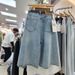 Women's High-Waisted Wide Leg Cropped Jeans Slimming Loose Fitting Mid-Length Straight Leg Retro Style Summer 2025 New_ecoleips.com