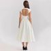 French Style Sleeveless Cocktail Dress With Backless Design, Waist Cinching & Flared Skirt For Women_ecoleips.com