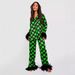 2025 European and American ice silk pajamas fashionable ostrich feather shirt trousers loose two piece feather home clothes for women_ecoleips.com