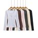 Vintage-Inspired Henley Neck Long Sleeve Tee – Stretchy Cotton Blend Slim Fit Top For Effortless Retro Chic_ecoleips.com