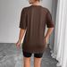 Women's Casual Round Neck Short Sleeve T-Shirt Multi-Color Style Simple Fashionable Sports Top Solid Print Loose Fit_ecoleips.com