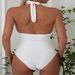 Women's Solid Color Conservative One-Piece Swimsuit - Hot Spring & Beach Swimwear_ecoleips.com
