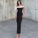 Women's 2025 Summer New Fashion One-Shoulder Ribbon Slim Solid Color Dress Wholesale_ecoleips.com