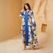 Modest Abaya Dress Muslim Women's Printed Abaya Robe Fashionable Middle East Design Polyester Women's Clothing_ecoleips.com