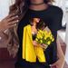 New European And American Clothing Urban Girls, Simple Plus-size Round-neck Letter Print Women's T-shirt For Summer_ecoleips.com
