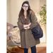 girl Girl Plus Size Women's Clohing High-End Mid-Lengh Jacke Elegan Rero Loose Trench Auumn Winer Quiled Hooded Coon_ecoleips.com