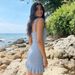 Women's Solid Color Halter Casual Midi Dress – Summer Resort Gown_ecoleips.com