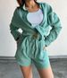 Women's Clothing New Long Sleeved Commuter Shirt Shorts Suit_ecoleips.com