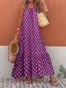 Women's Clothing Geometric Print Long Dress Trendy Geometric Print Sleeveless Dress – Strappy Streetwear Maxi Dress In Vibrant Colors (S-2XL)_ecoleips.com