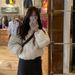 girl Girl Girl In Stock 2025 Winter New Korean Dongdaemun OU*CE Loose Solid Color Stand Collar Zipper Duck Down Jacket Coat_ecoleips.com