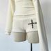 Women's Studded Casual Knitted Two-Piece Set Summer American Retro Long Sleeved Top And Loose Shorts Sexy Loose Fit_ecoleips.com