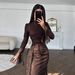 Women's Clothing Elegant Lace Bodycon Evening Gown Autumn Winter Collection_ecoleips.com