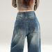 2026 Spring New American Retro Women's High-Waisted Loose Vintage Straight Wide-Leg Floor-Length Jeans_ecoleips.com