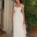 Casual Holiday Sleeveless Camisole Women Dress Fashion Backless Pleated Fluffy Dress White Elegant Off Shoulder Slim Party Dress_ecoleips.com