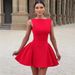 Women's Clothing Simple Short Skirt Autumn Sexy Sleeveless Atmospheric Fashion Solid Color Dress_ecoleips.com