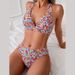 Women's Clothing Sling Print Split Swimsuit Women's High End Beach Sexy Bikini Hot Spring Swimsuit_ecoleips.com