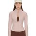 Women's Stand Up Collar Long Sleeve Yoga Jacket Patchwork Slim Fit Sportswear For Pilates Training Fitness_ecoleips.com