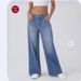 Women’s Vintage Washed Baggy Jeans – 90s Retro Wide-Leg Denim Pants (Light Blue/Navy/Indigo, Sizes S-2XL, Mid-Rise Relaxed Fit)_ecoleips.com