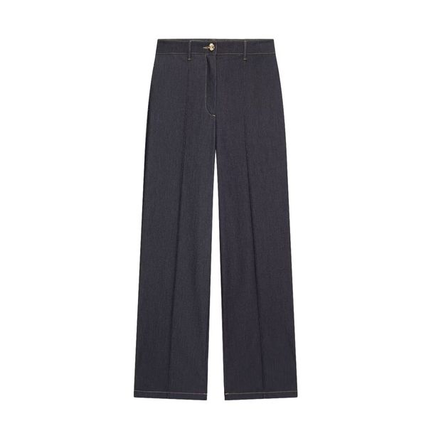 Women's Contrast Stitch Short Jacket Set - Sleeveless Polyester Blazer & Pants Outfit For Urban Commute (Xs/S/M/L)_ecoleips.com