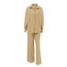 Women's Clothing Casual Khaki Cotton And Linen Breathable Long Sleeve Pants Two Piece Set Autumn Loose Street Style Suit For Women_ecoleips.com