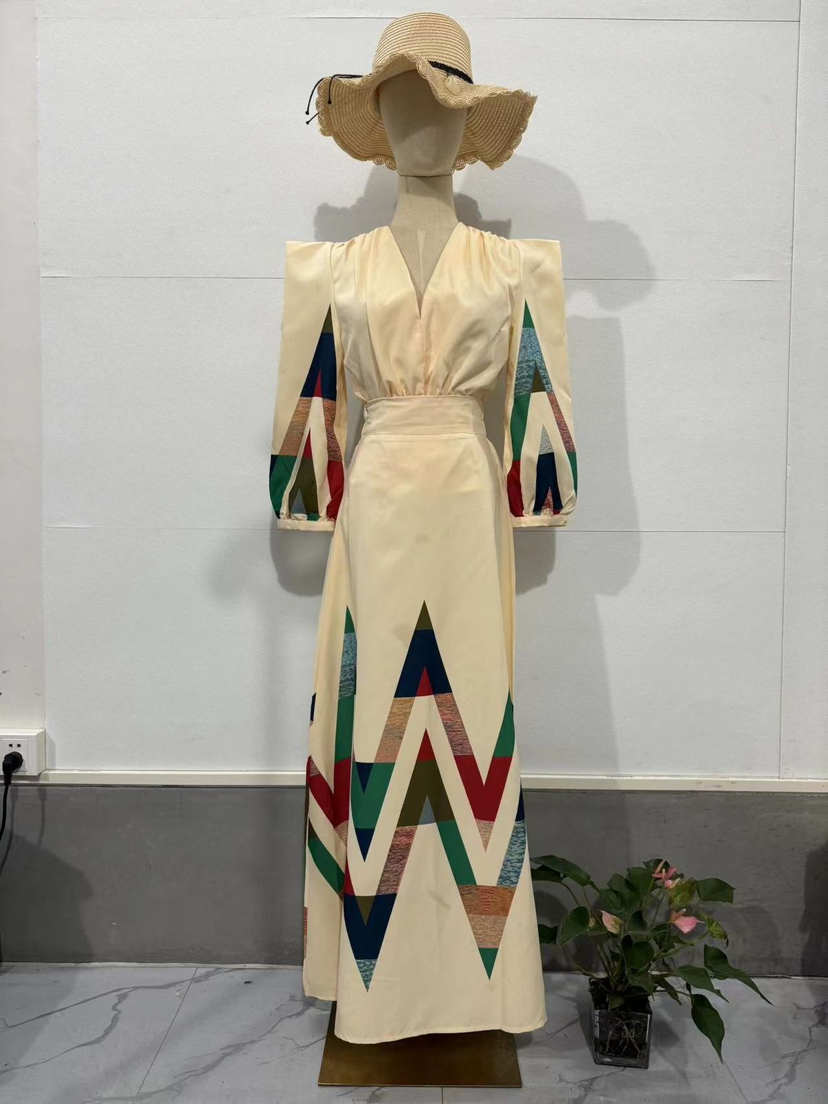 Women's Elegant Autumn Skirt Suit Commuter Style European American Design Printed New Arrival Fashion Dress 2025_ecoleips.com