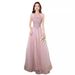Women's Clothing Pink Evening Gown For Women Elegant Luxurious Autumn/Spring Style For Banquets Bridesmaids Engagements Birthdays Events_ecoleips.com