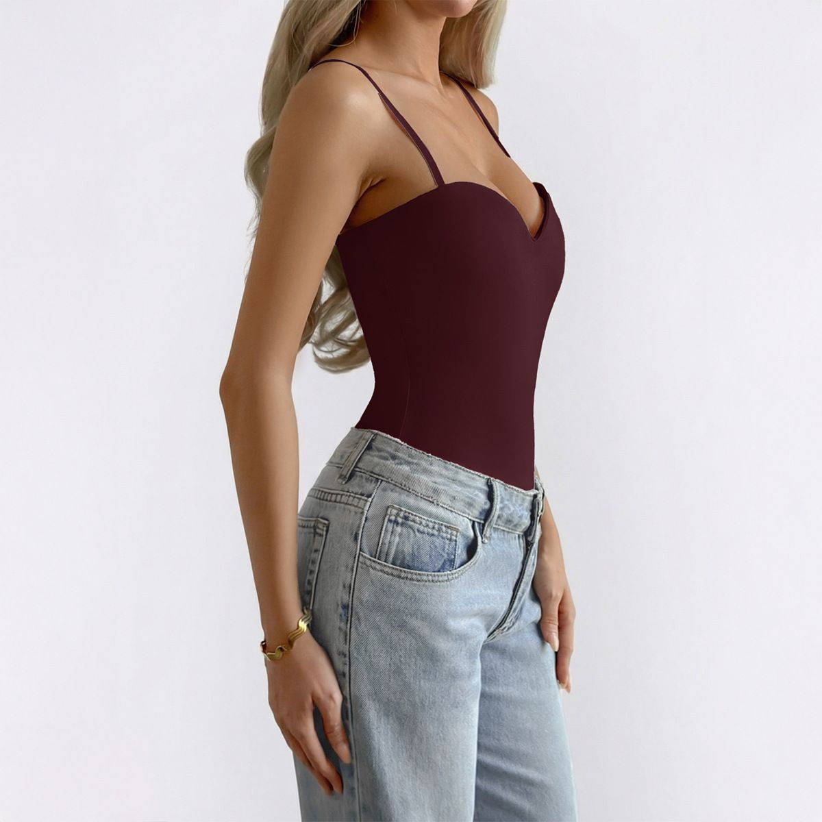 Y2k Women's Strap Top Sexy Tube Tops Sleeveless Cami Crop Tops For Women Fashion Solid Color Bustier_ecoleips.com