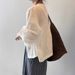Japanese-style Vintage Linen Long-sleeve Shirt For Women, Summer High-end Luxury Ramie Sunscreen Cardigan Jacket Top_ecoleips.com